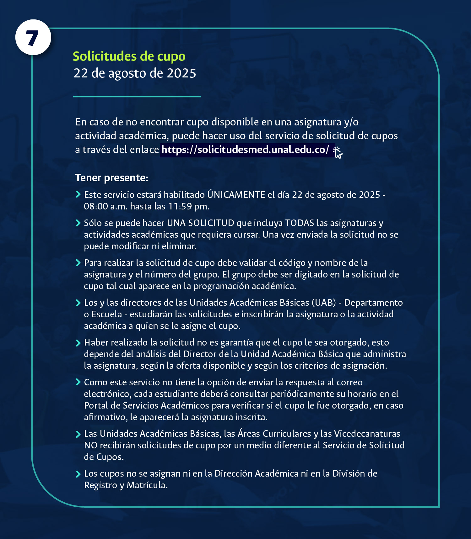Consulta de la historia académica: detalles y enlaces