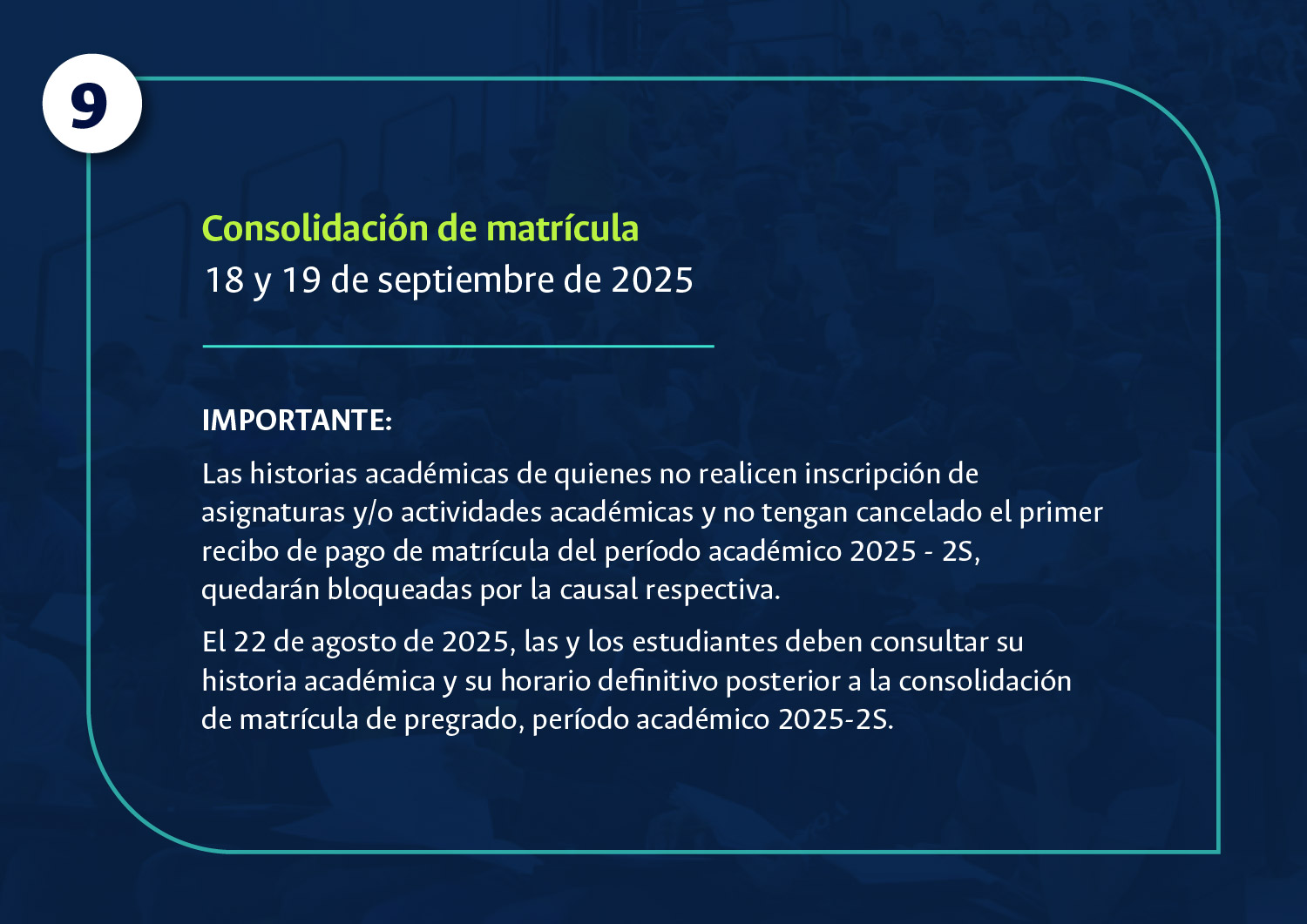 Consulta de la historia académica: detalles y enlaces
