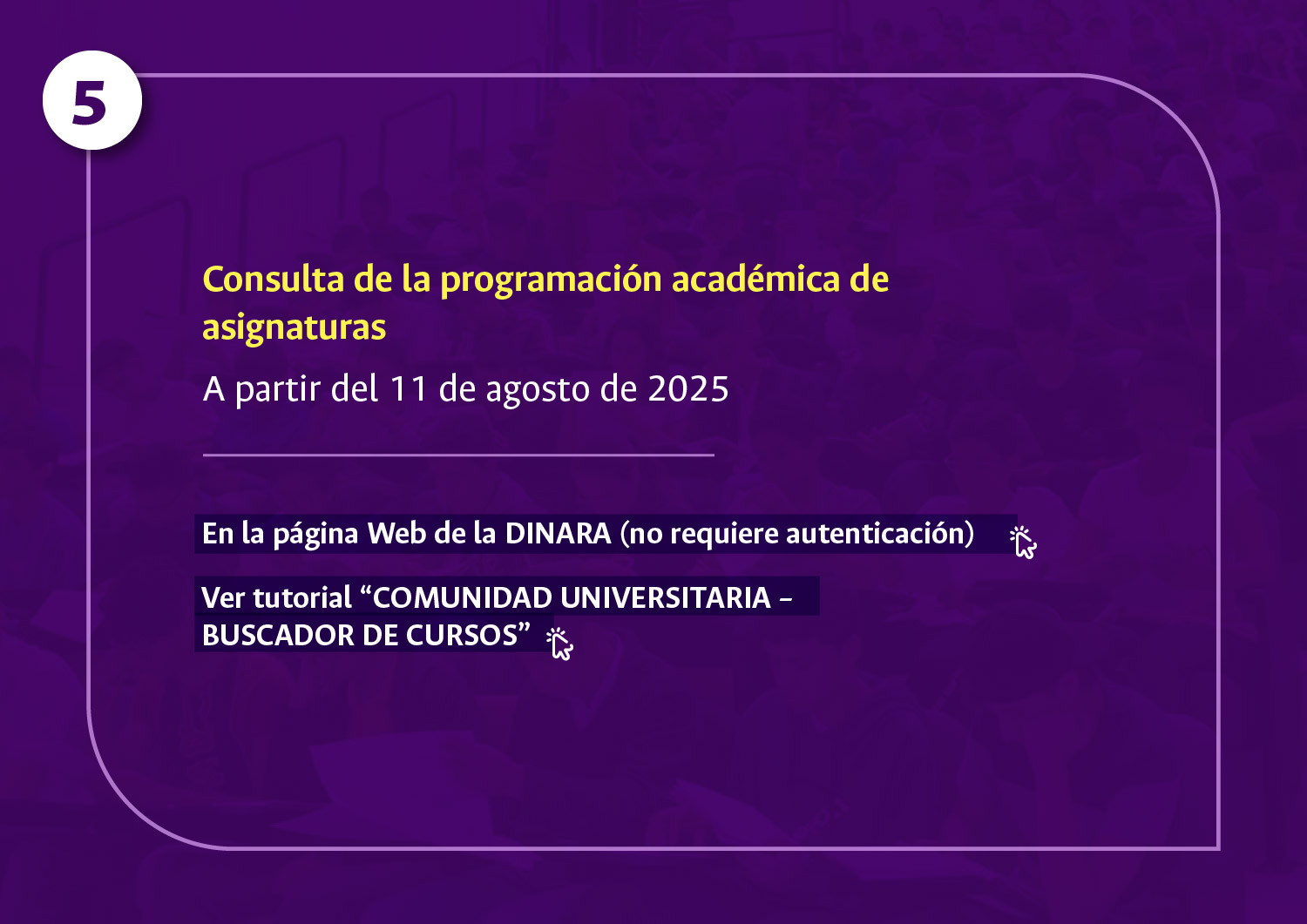 Consulta de la historia académica: detalles y enlaces